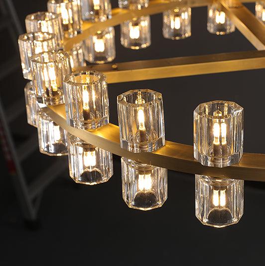 Arcachon Crystal Round Chandelier 36"
