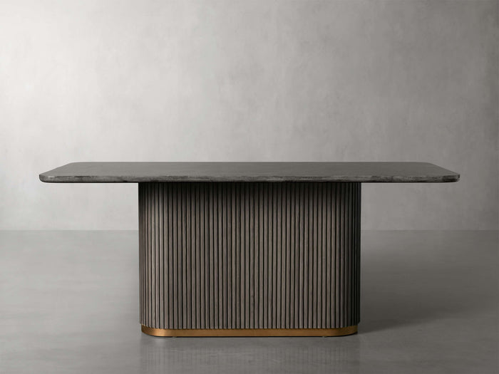 Finnley Dining Table Bluestone Carrara 120" ( customize)
