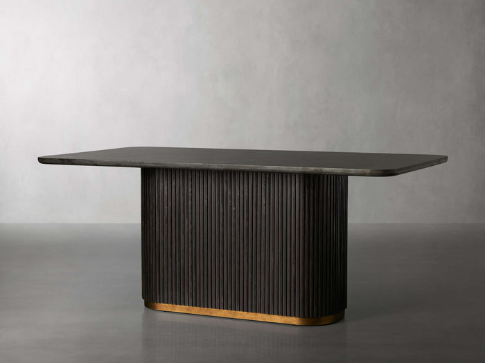 Finnley Dining Table Bluestone Carrara 72" 84" 96 108''