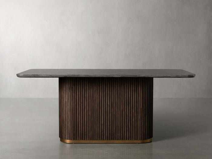 Finnley Dining Table Bluestone Carrara 72" 84" 96 108''