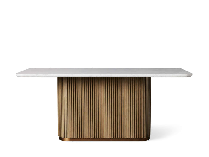 Finnley Dining Table Bluestone Carrara 72" 84" 96 108''