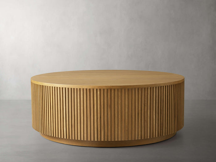 Finnley Round Wood Coffee Table 36" 42" 54"