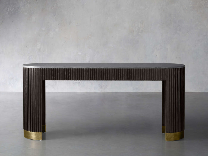 Finnley Console Table Marbel Bluestone Carrara 63" 73"
