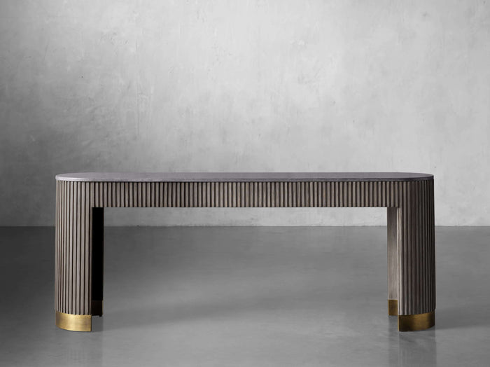 Finnley Console Table Marbel Bluestone Carrara 63" 73"