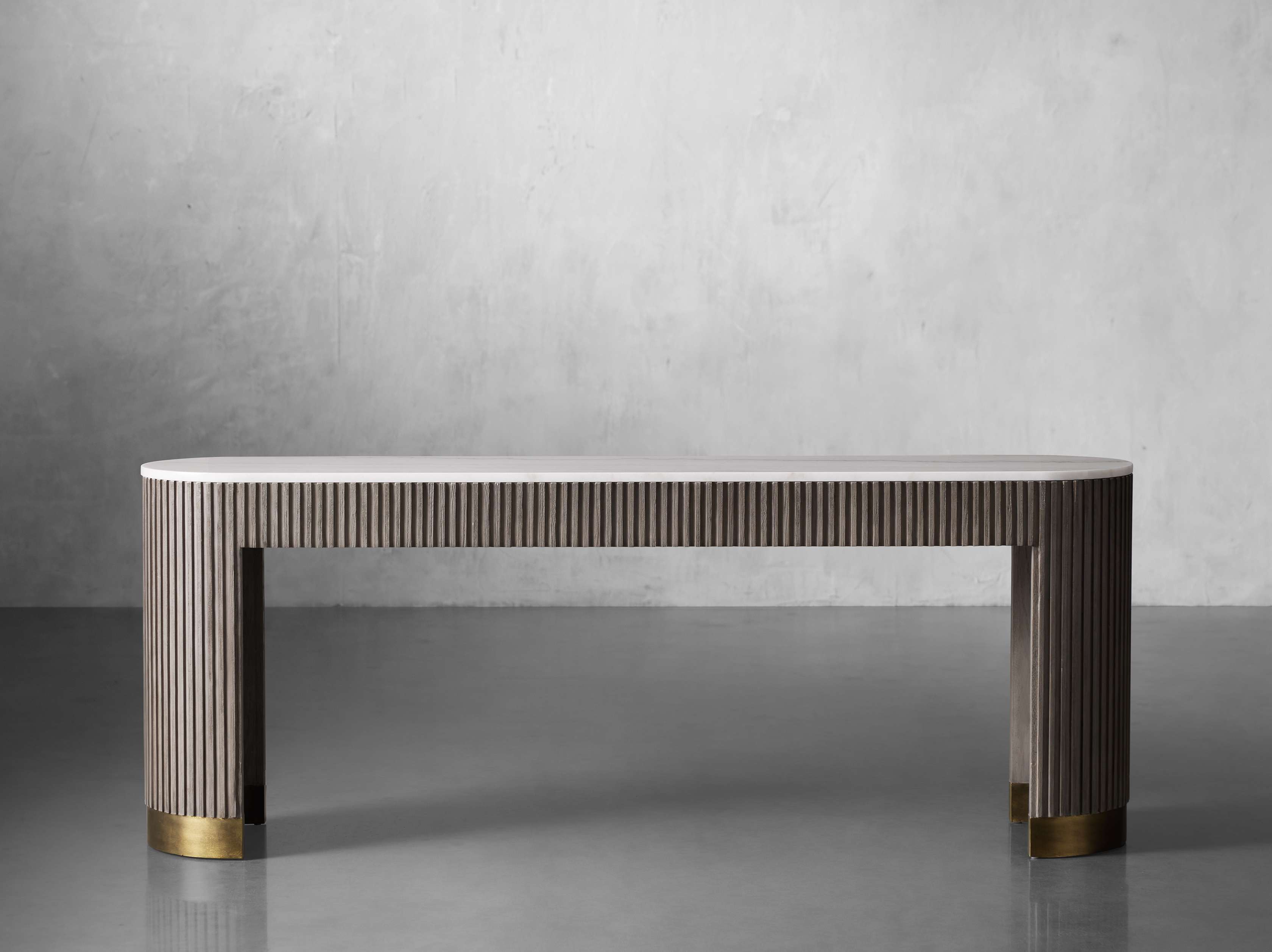 Finnley Console Table Marbel Bluestone Carrara 63" 73"