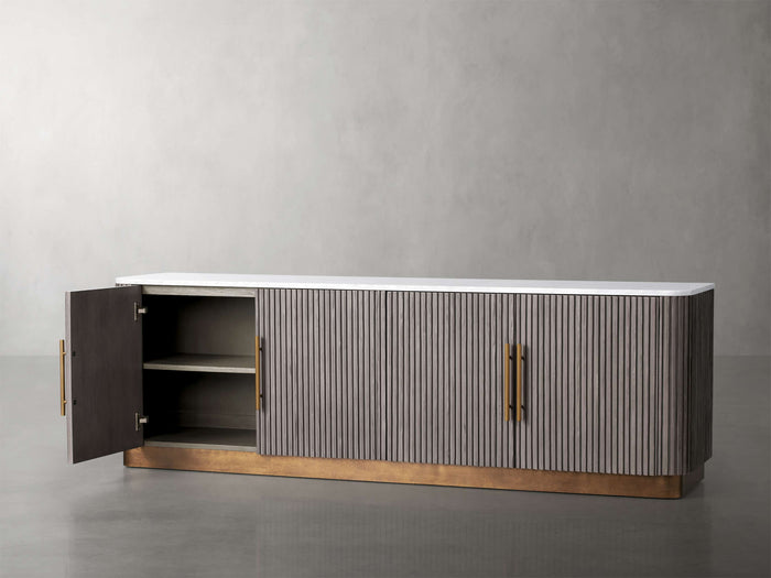 Finnley Media Carrara Bulestone Console 80" 95"