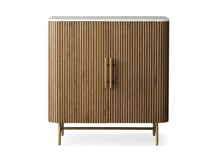 Finnley Bar Marble Top Finish Cabinet