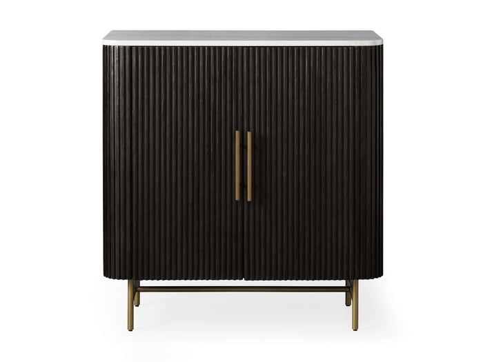 Finnley Bar Marble Top Finish Cabinet
