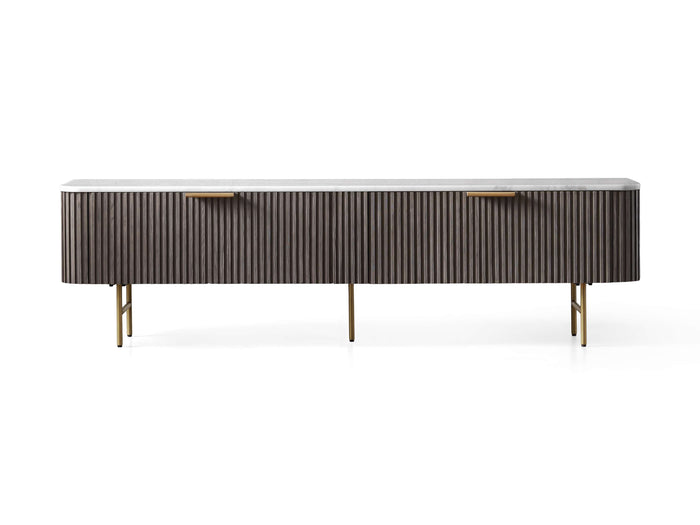 Finnley Marble Top Finish Low Media Console