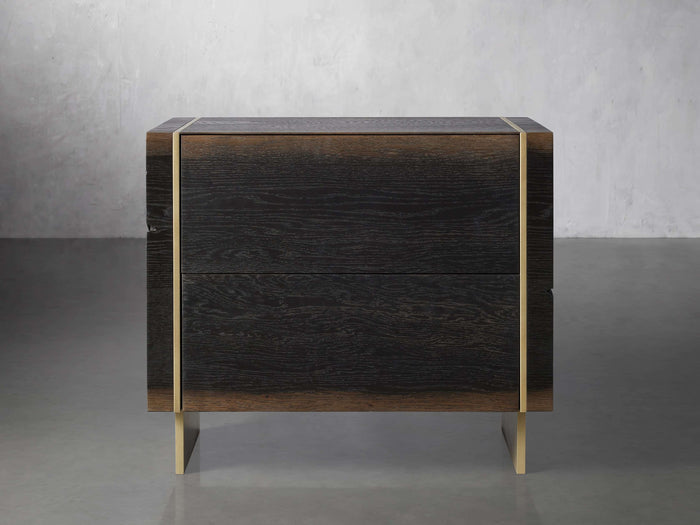 Mihaela Oak Nightstand 28"