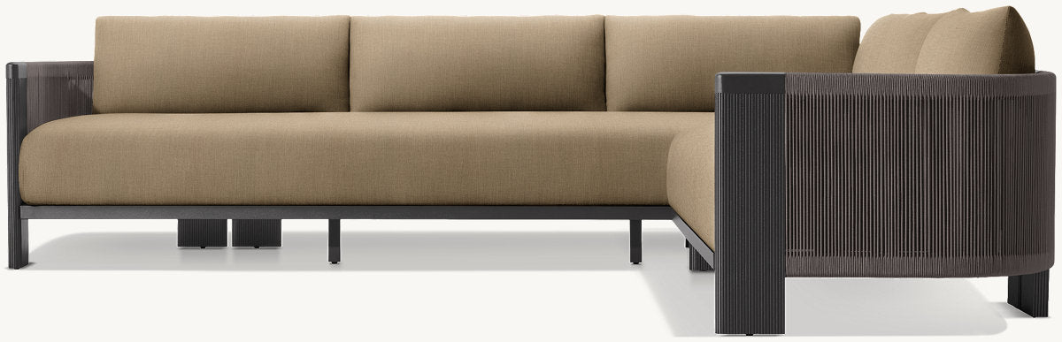 Striata Aluminum Right-Arm L-Sectional