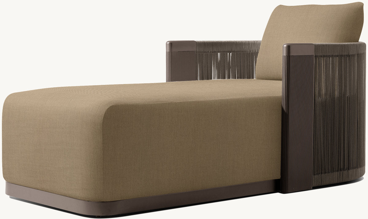 Striata Aluminum Chaise
