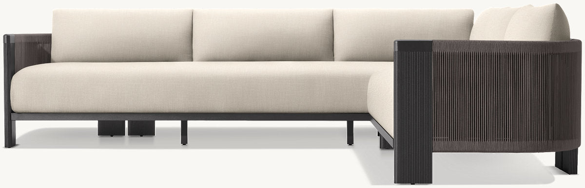 Striata Aluminum Right-Arm L-Sectional