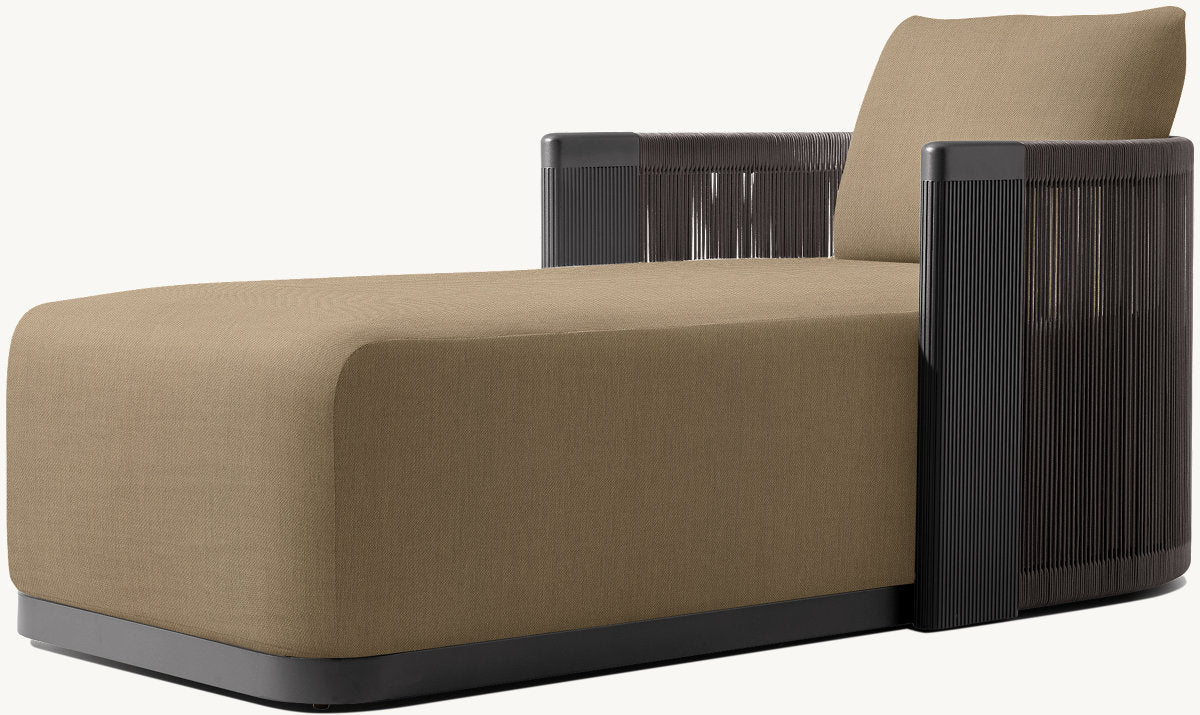 Striata Aluminum Chaise
