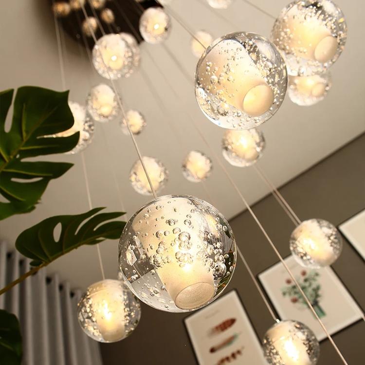 Adonis Suspension Water Drop Chandelier( 43-Light customized)