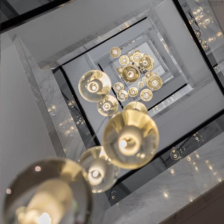 Adonis Suspension Water Drop Chandelier( 43-Light customized)