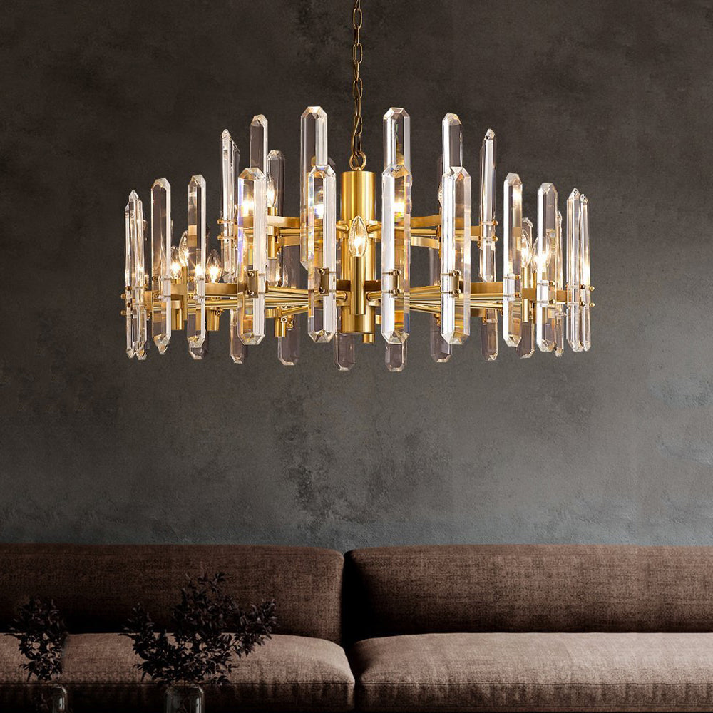 Bonnington Crystal Round Chandelier 54"(customize)