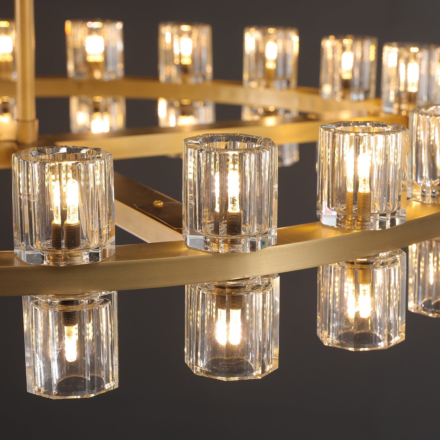 Arcachon Crystal Round Chandelier 48"