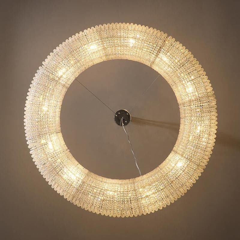 Halo Clear Crystal Ring Chandelier