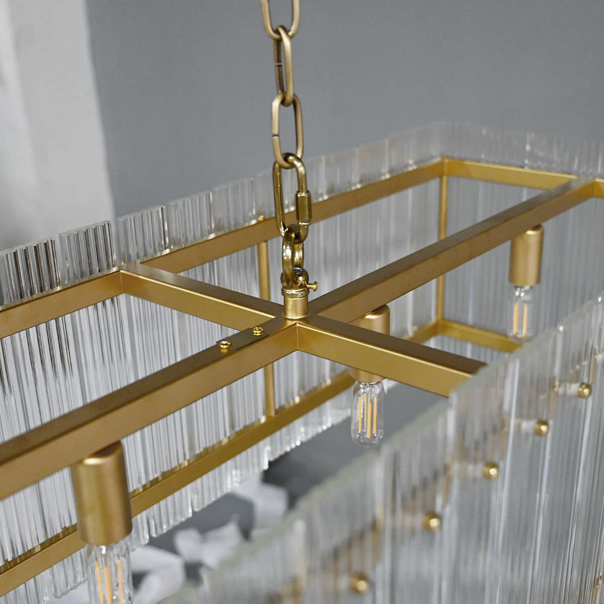 Marcus Rectangle Chandelier 54"