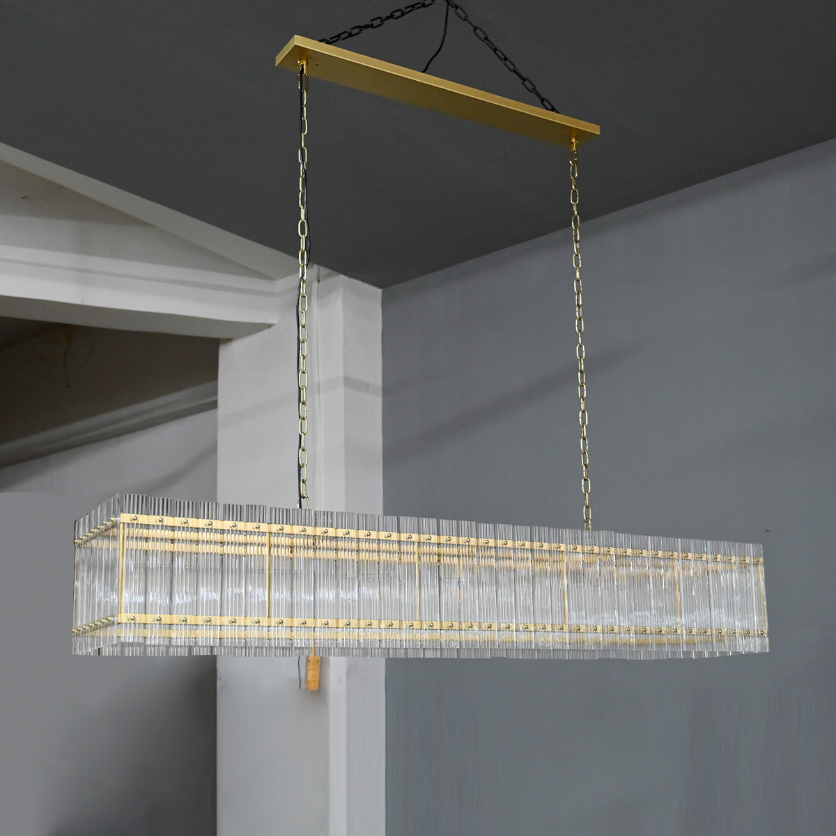 Marcus Rectangle Chandelier 54"