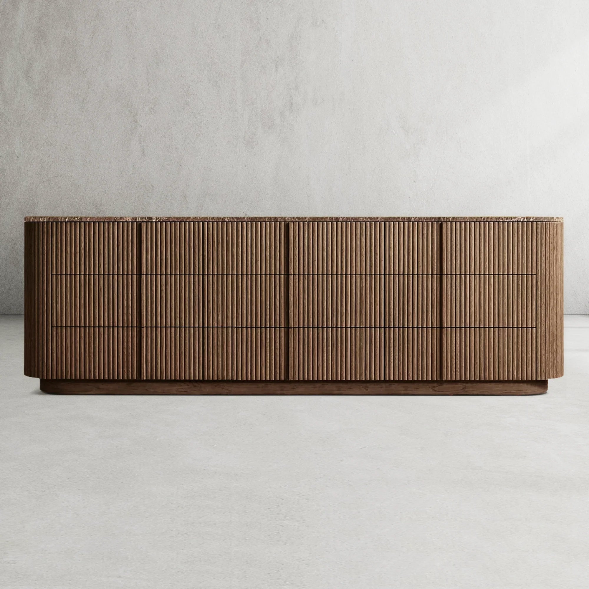 Mulholland Modern Stone 9-Drawer Dresser