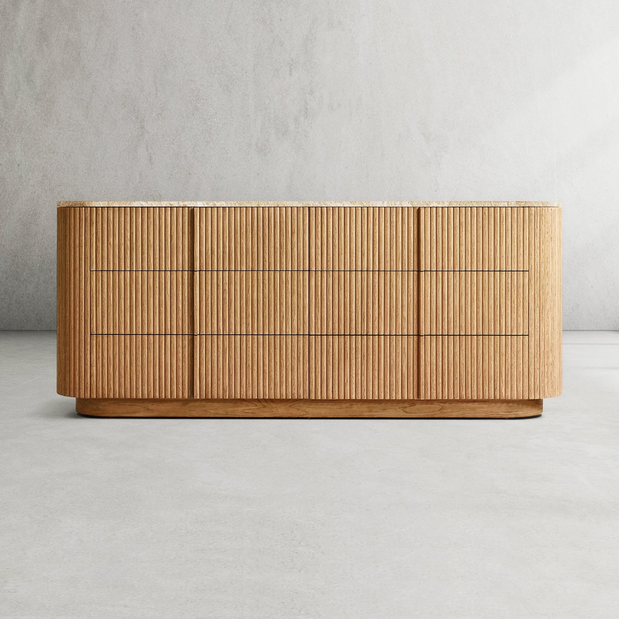 Mulholland Modern Stone 6-Drawer Dresser