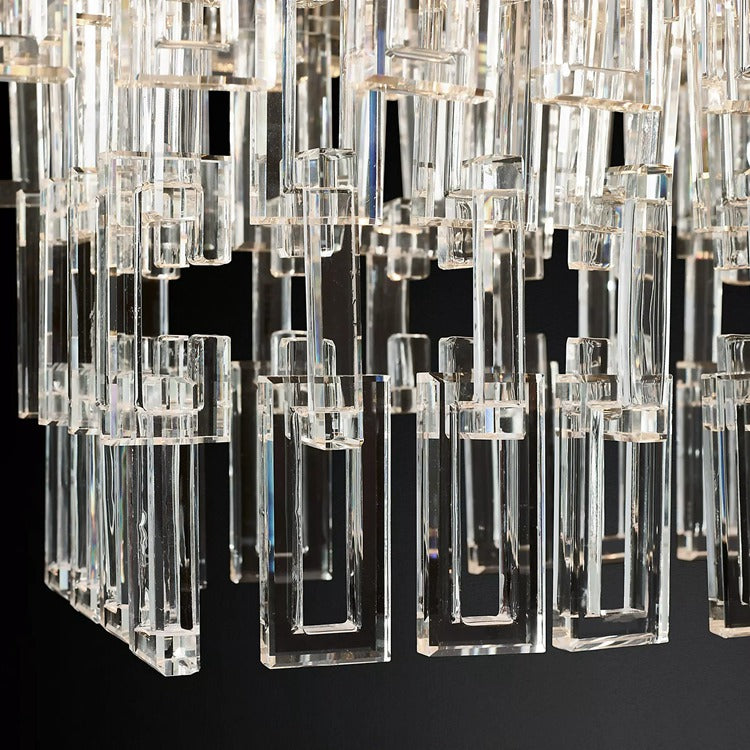 Marignan Tier K9 Crystal Rectangle Chandelier