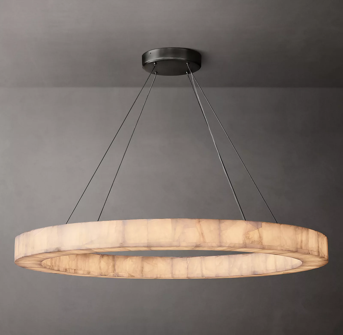 Marble Rival Round Chandelier 60"