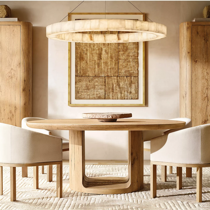 Marble Rival Round Chandelier 60"