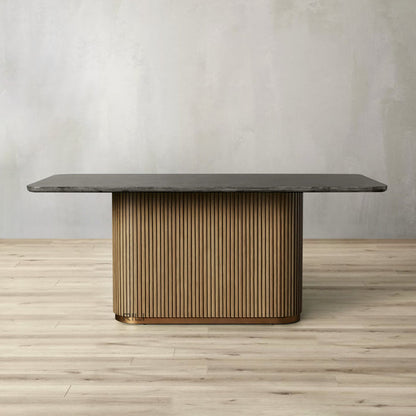 Finnley Dining Table Bluestone Carrara 120" ( customize)
