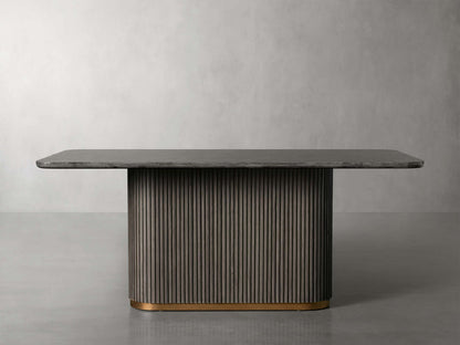 Finnley Dining Table Bluestone Carrara 120" ( customize)