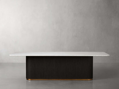 Finnley Dining Table Bluestone Carrara 120" ( customize)