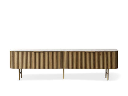Finnley Marble Top Finish Low Media Console