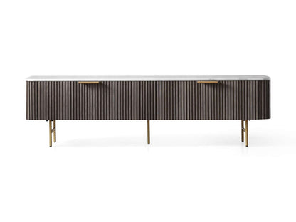 Finnley Marble Top Finish Low Media Console