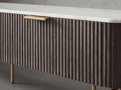 Finnley Marble Top Finish Low Media Console