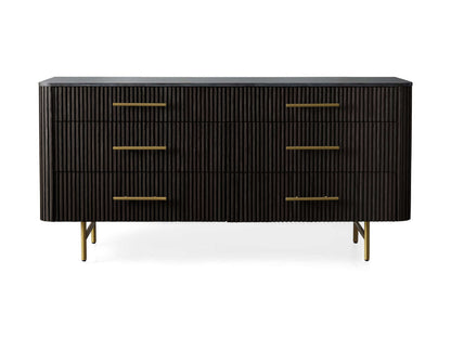 Finnley Six-Drawer Mable Top Finish Dresser