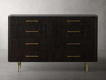 Finnley Eight-Drawer Marble Top Finish Dresser