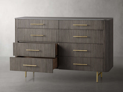 Finnley Eight-Drawer Marble Top Finish Dresser