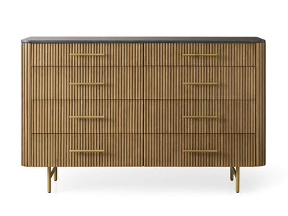 Finnley Eight-Drawer Marble Top Finish Dresser