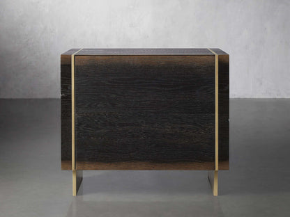Mihaela Oak Nightstand 28"