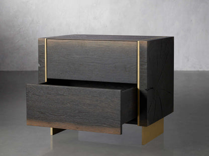 Mihaela Oak Nightstand 28"