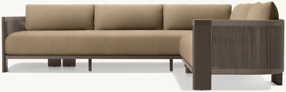 Striata Aluminum Right-Arm L-Sectional