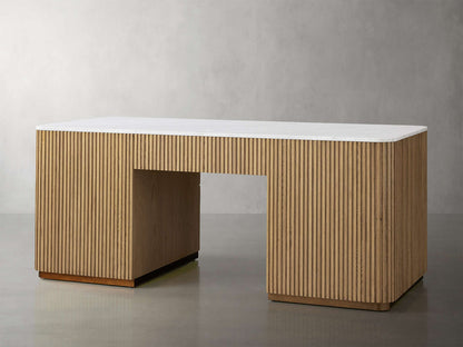 Finnley Executive Carrara Bluestone Desk