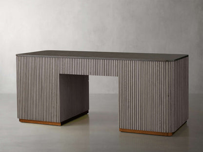 Finnley Executive Carrara Bluestone Desk