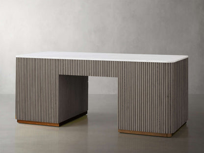 Finnley Executive Carrara Bluestone Desk