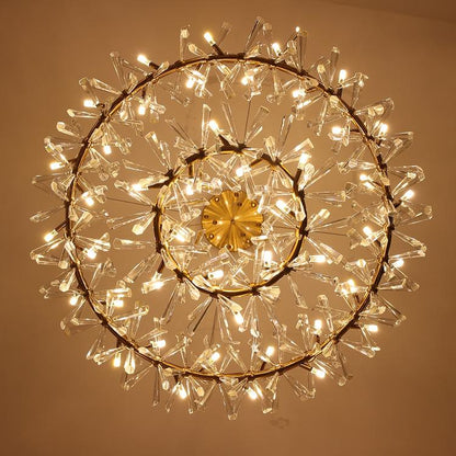 Kylia 2 Tier Ring Crystal Chandelier 72”