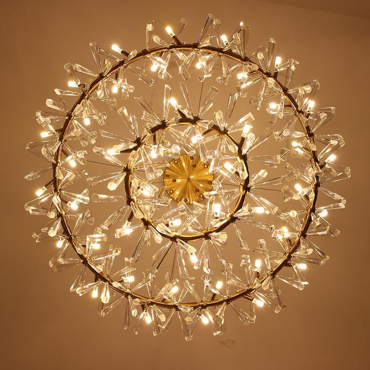 Kylia 2 Tier Ring Crystal Chandelier 72”