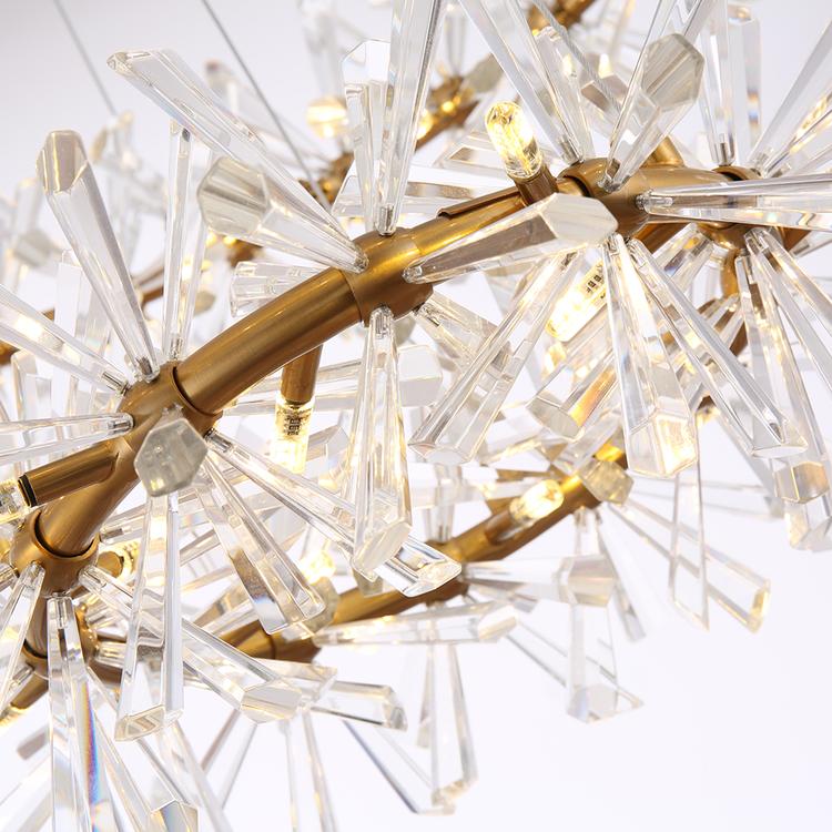 Kylia 2 Tier Ring Crystal Chandelier 72”