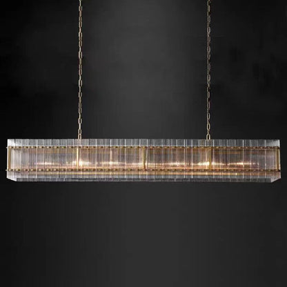 Marcus  Rectangle Chandelier 54"